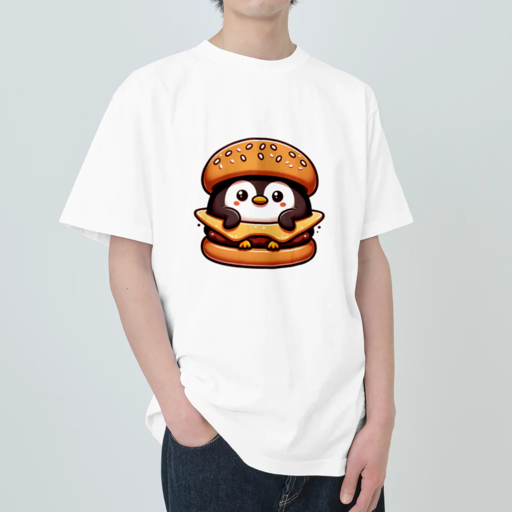 ゆるきゃら製作所のペンギンバーガー ヘビーウェイトTシャツ