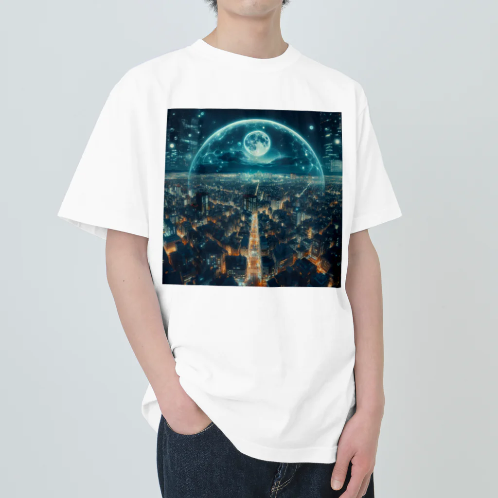 copperfeild74のブリリアントな夜景 ヘビーウェイトTシャツ