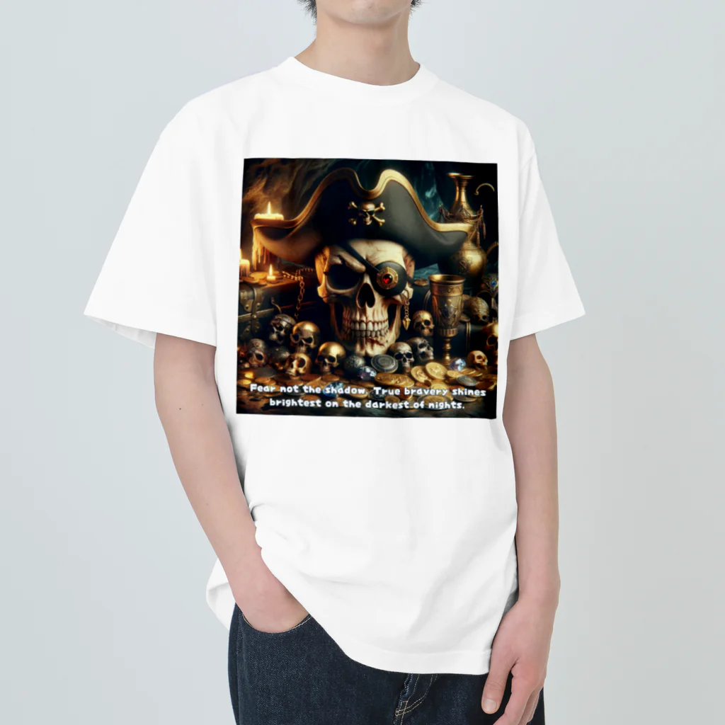 NikuQAIのShadowed Treasures: The Pirate's Legacy ヘビーウェイトTシャツ