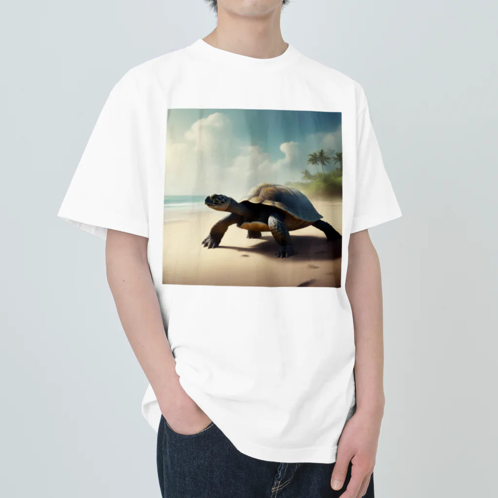 ZeroCreativeのかわいいペットのカメ Heavyweight T-Shirt