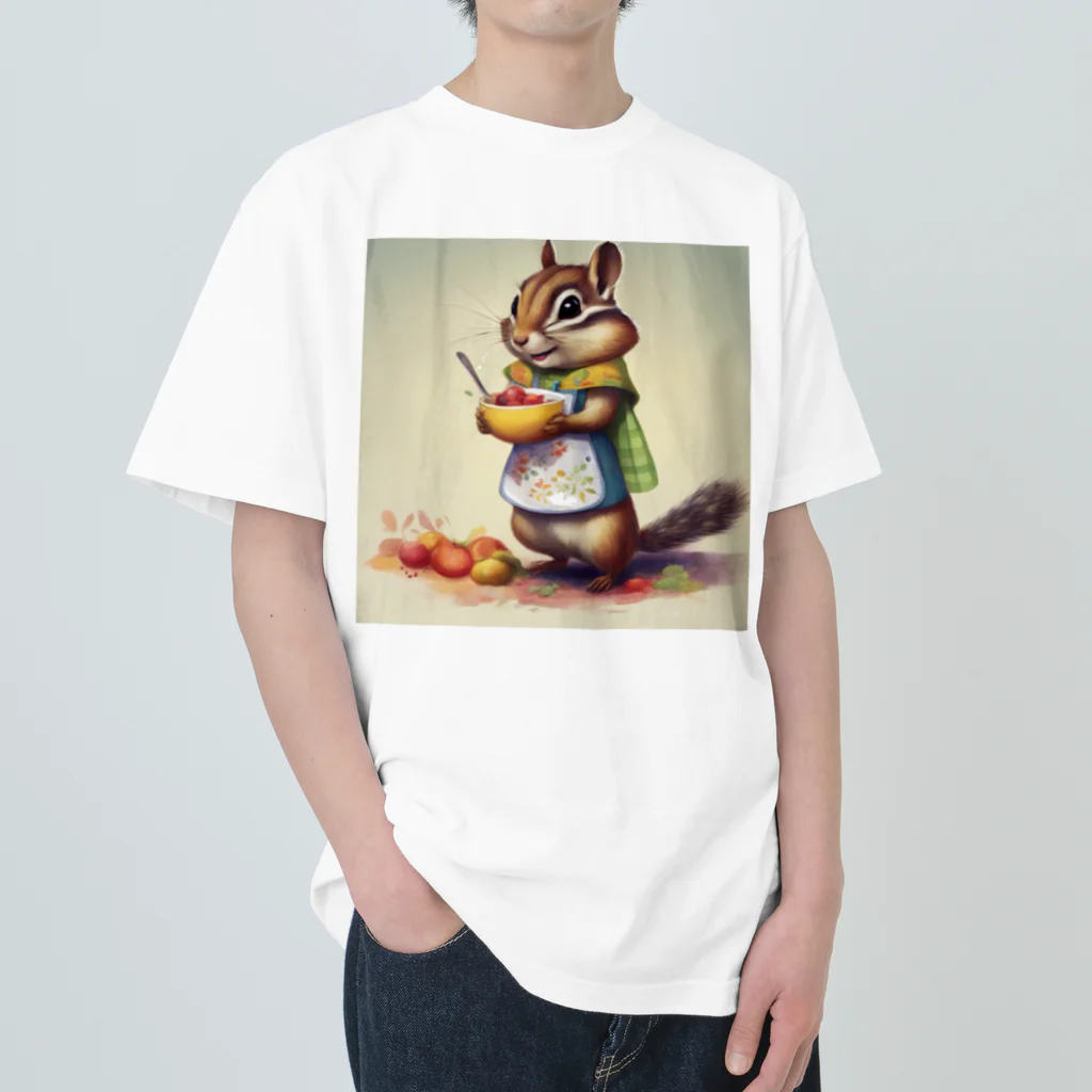 mari0909の可愛らしいシマリス Heavyweight T-Shirt