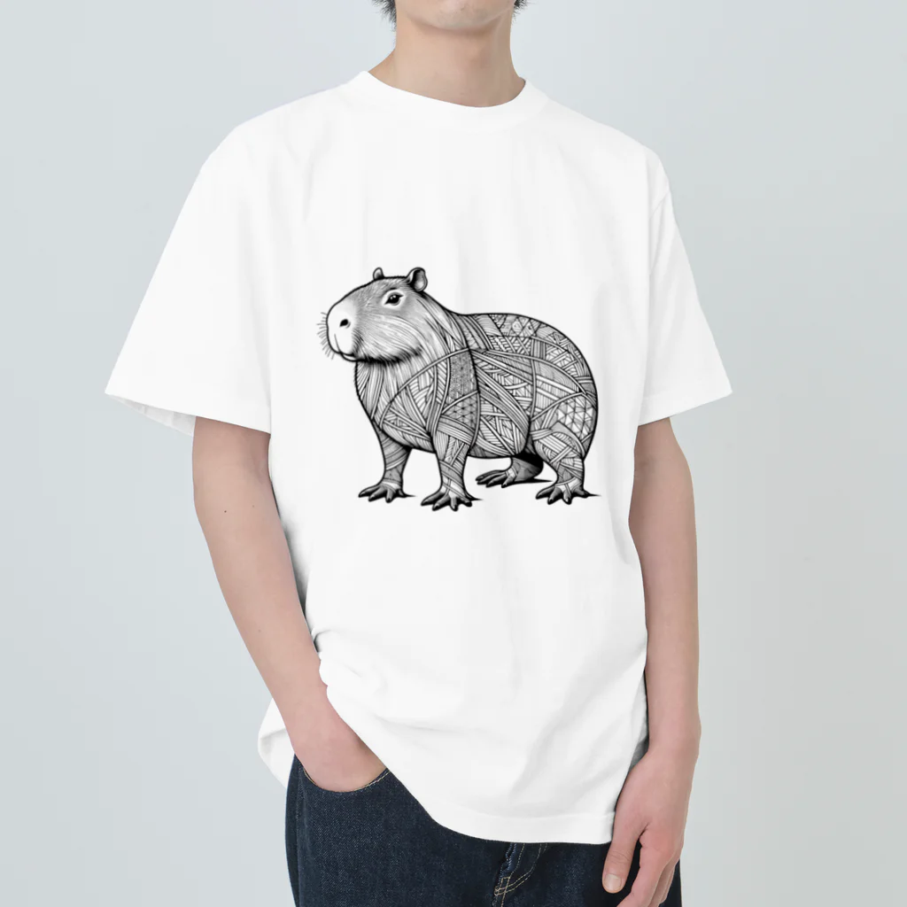 イケイケアニマルsのジオカピバラ Heavyweight T-Shirt