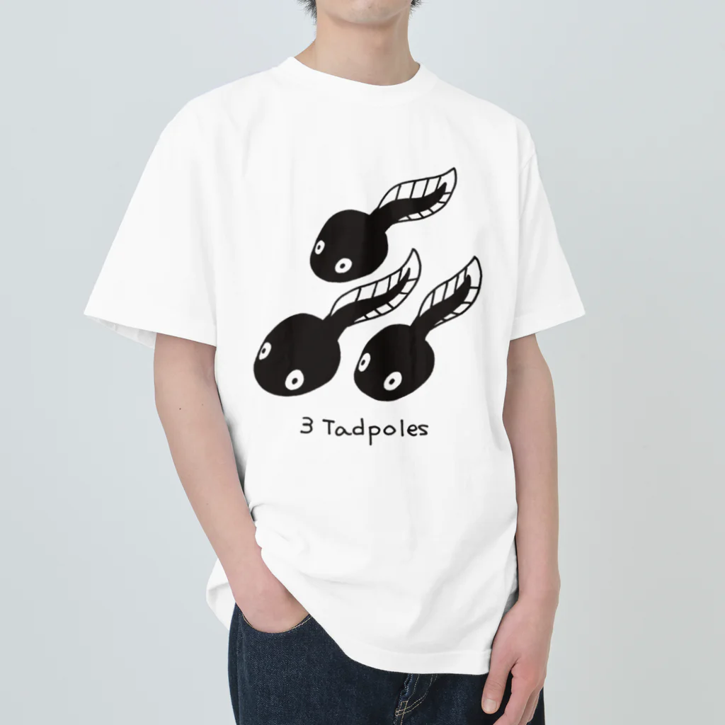 ゴハンオオモリの3Tadpoles ヘビーウェイトTシャツ