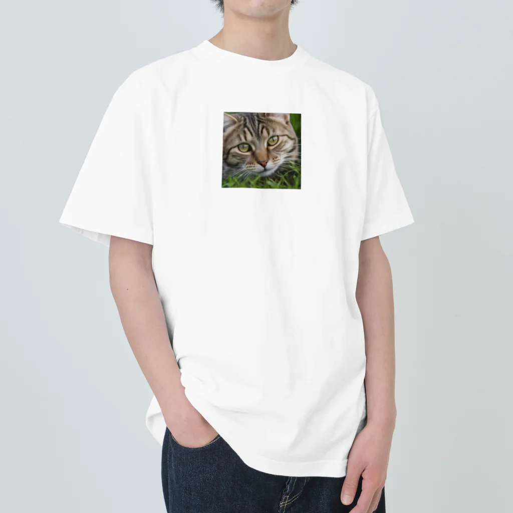 kkbaseballの草村の猫 ヘビーウェイトTシャツ