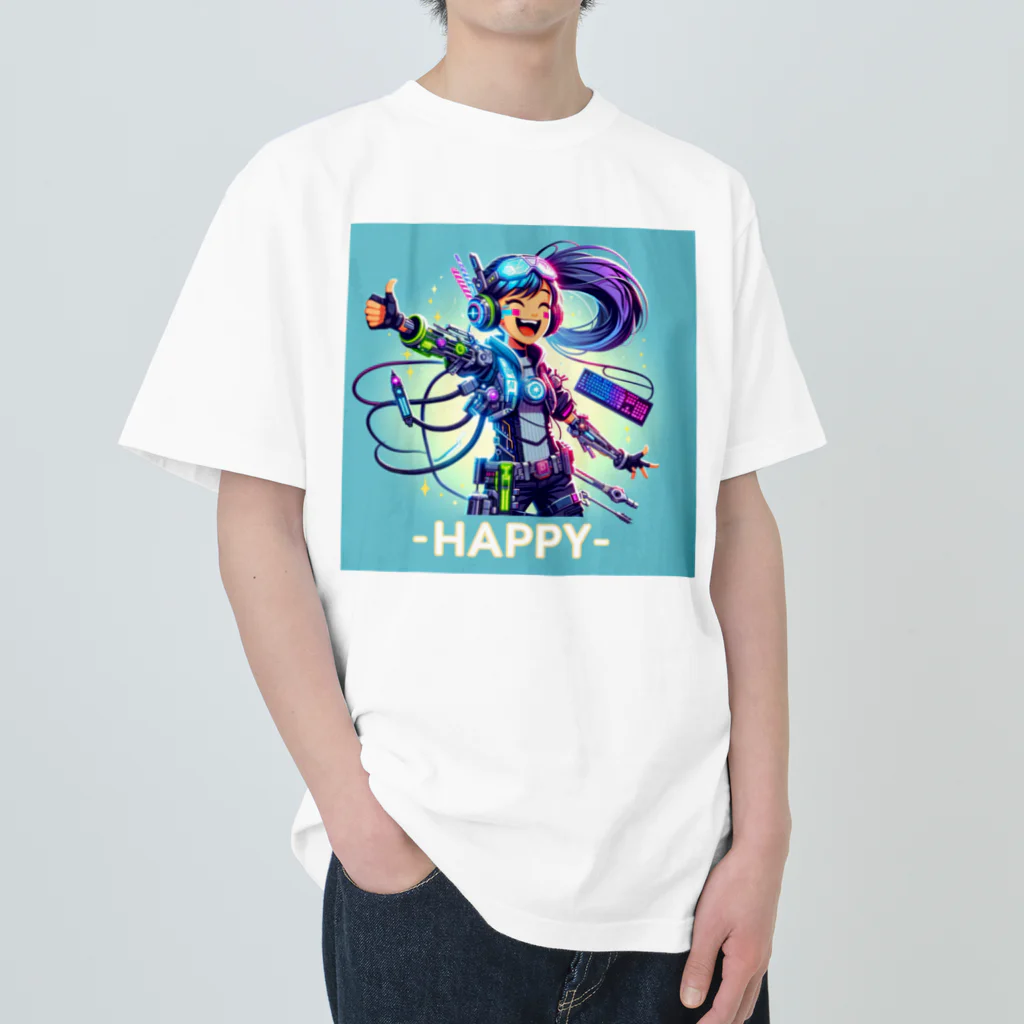 iSysのゲーミング少女ピーシーツー Heavyweight T-Shirt