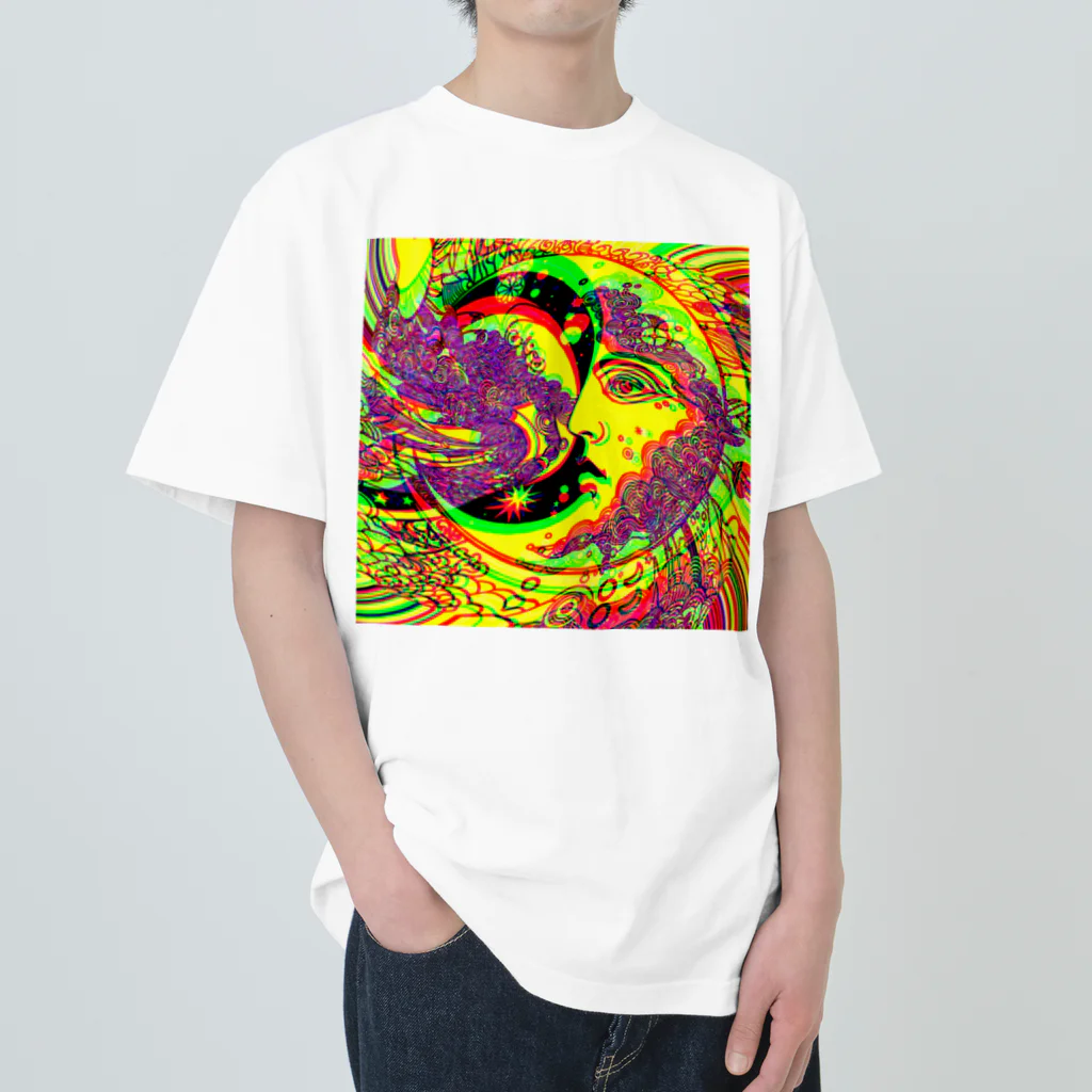 moon_takuanの小宇宙B「Microcosm B」 ヘビーウェイトTシャツ