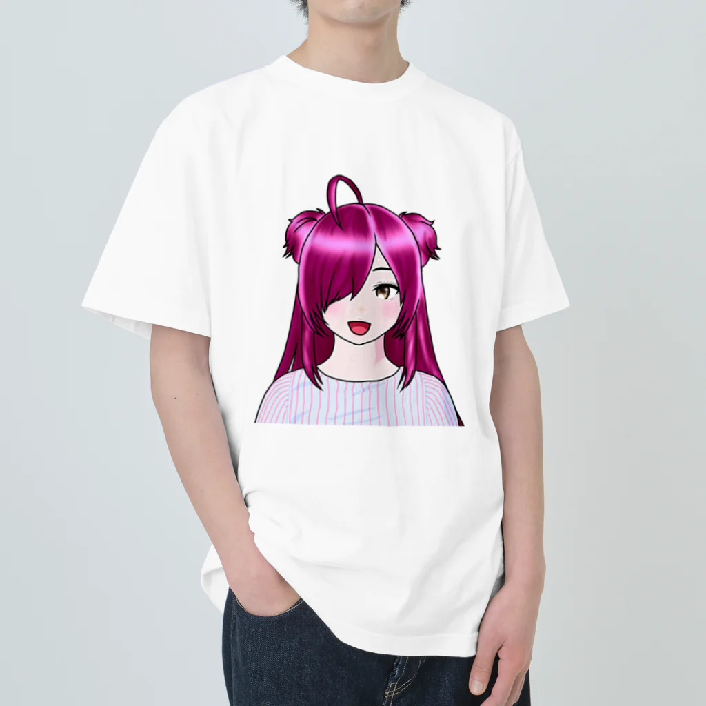 赤坂おかゆの赤坂おかゆちゃんグッズ Heavyweight T-Shirt