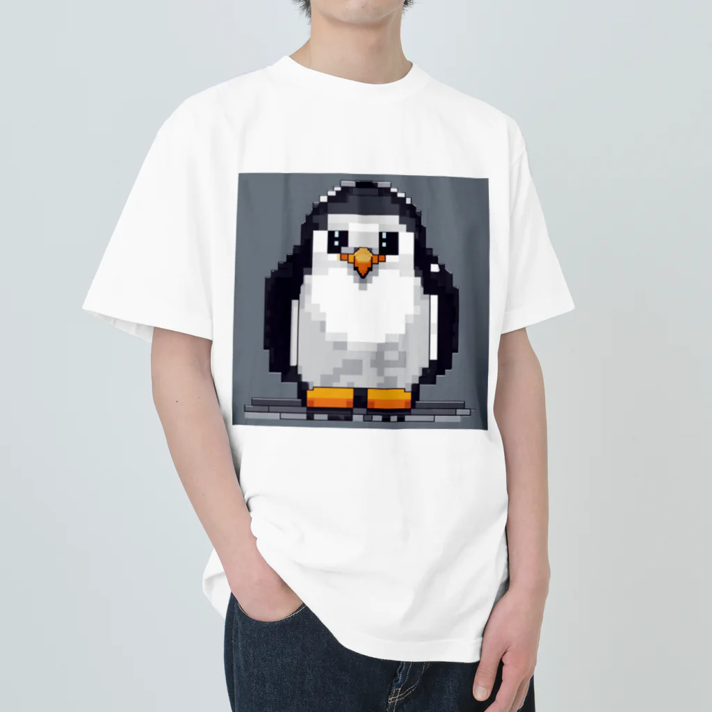 hakusyuuの優しい眼差しペンギン Heavyweight T-Shirt