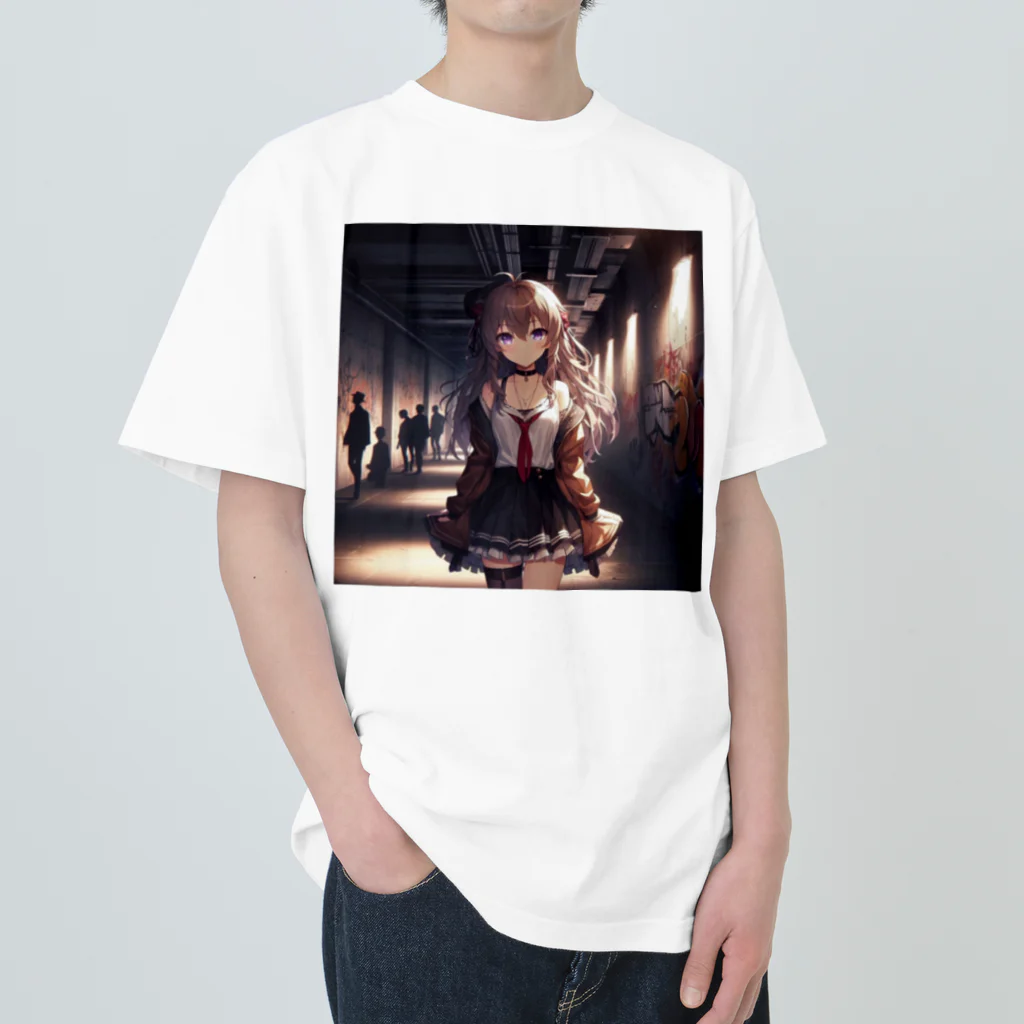 美少女アイテム専門店の美少女㊾ Heavyweight T-Shirt