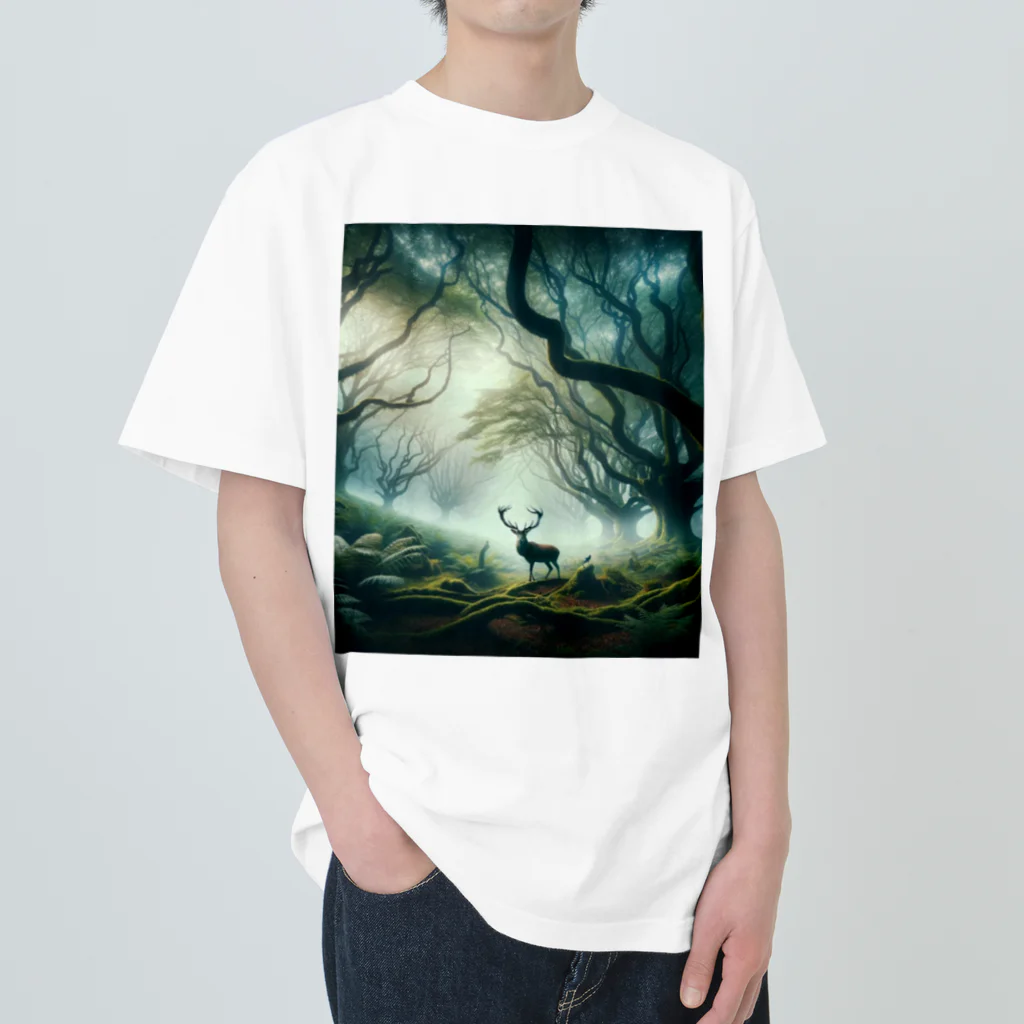 NovAiTen_shopの神秘の森の主 Heavyweight T-Shirt