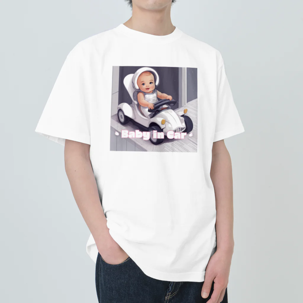 Uta12xのBaby in Car ヘビーウェイトTシャツ