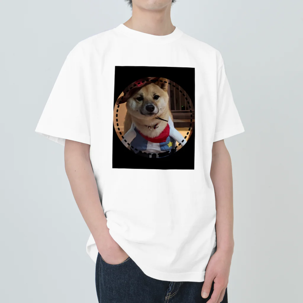 117hibikiの柴犬COOUo･ｪ･oU Heavyweight T-Shirt