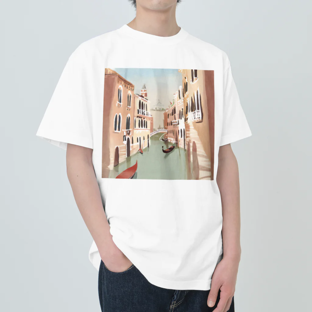 friends snowのイタリアの旅 〜ヴェネツィア〜 Heavyweight T-Shirt