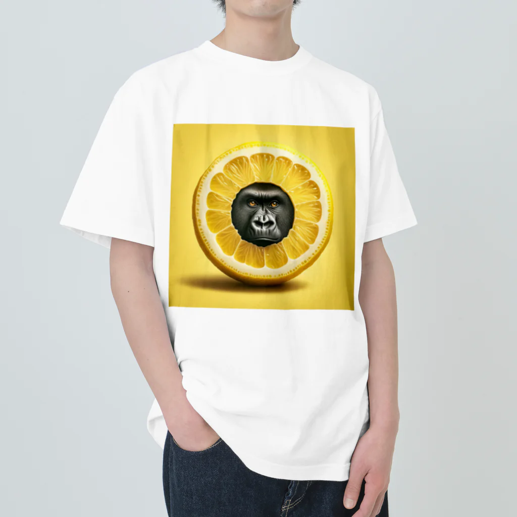 ゴリラショップのThe Mighty Gorilla Lemon  ヘビーウェイトTシャツ