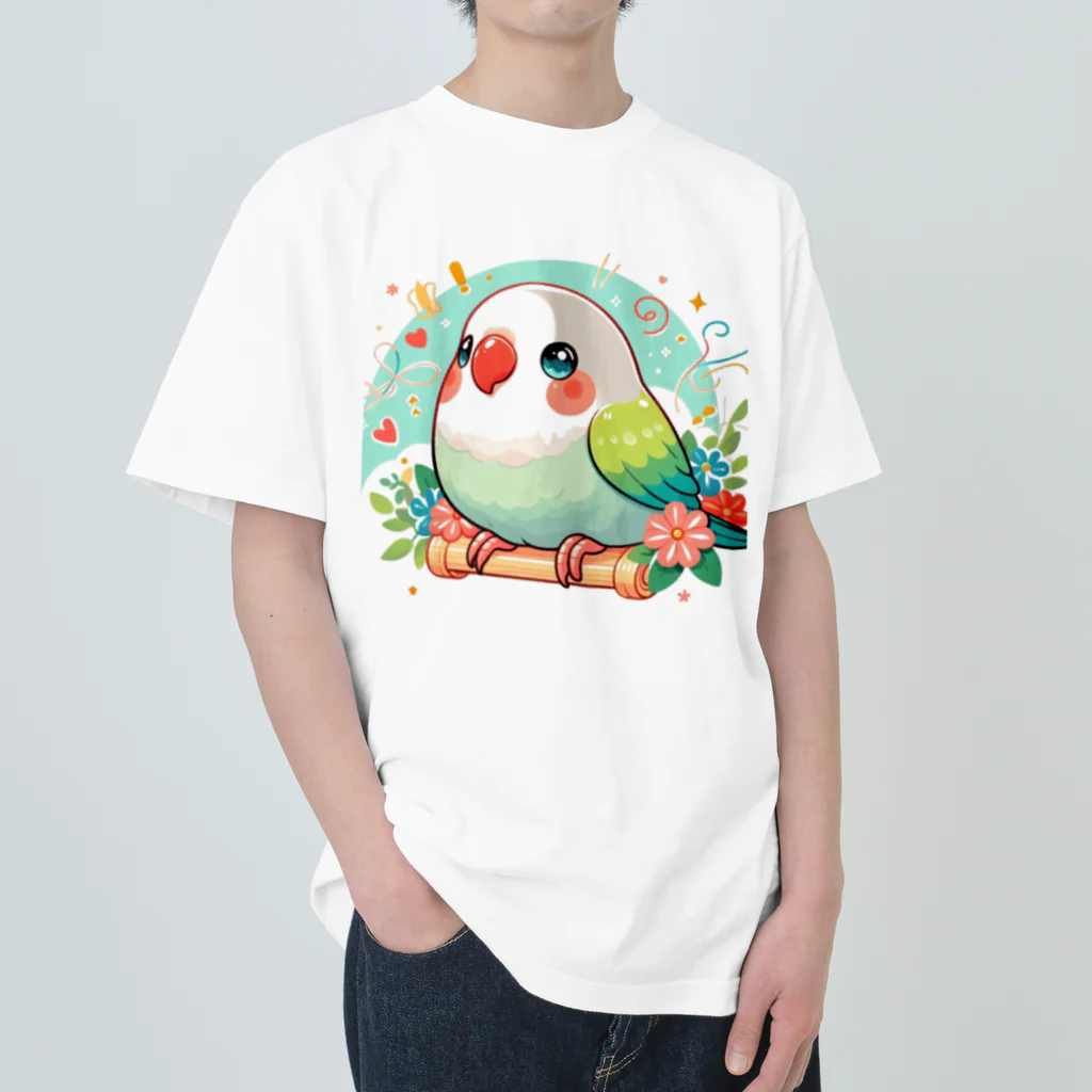 ぷっくりショップのオカメインコちゃん Heavyweight T-Shirt