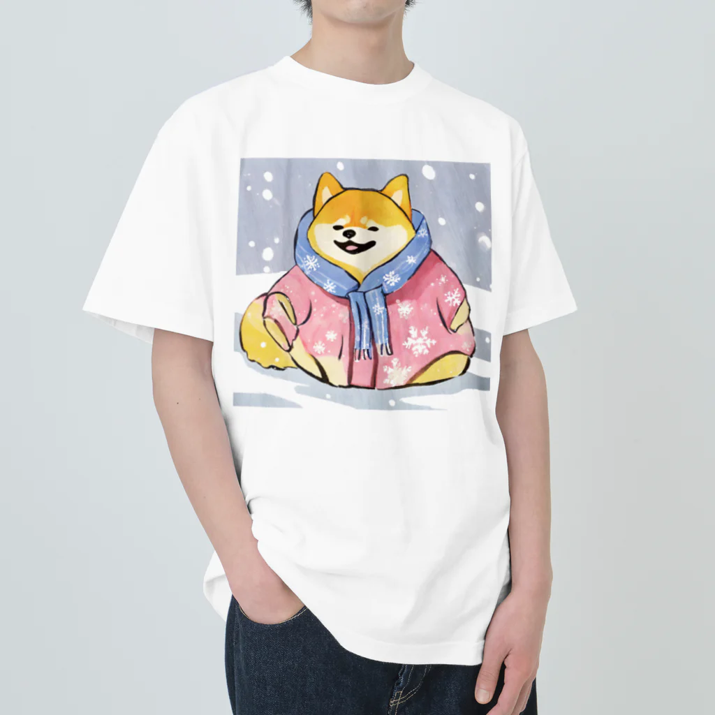 ichiri-の厚着しばいぬ ヘビーウェイトTシャツ