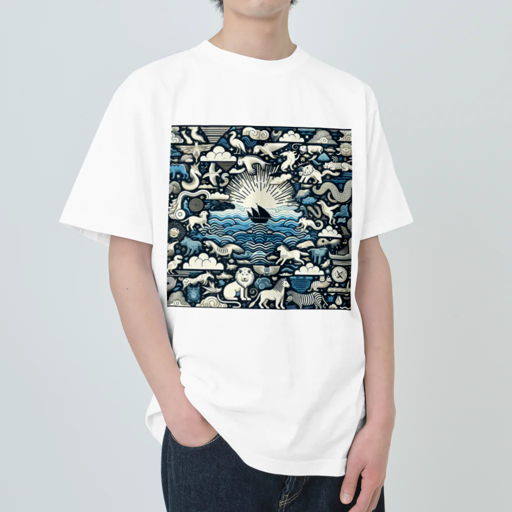 nyonsunの宝箱の自然界からのメッセージ2 Heavyweight T-Shirt