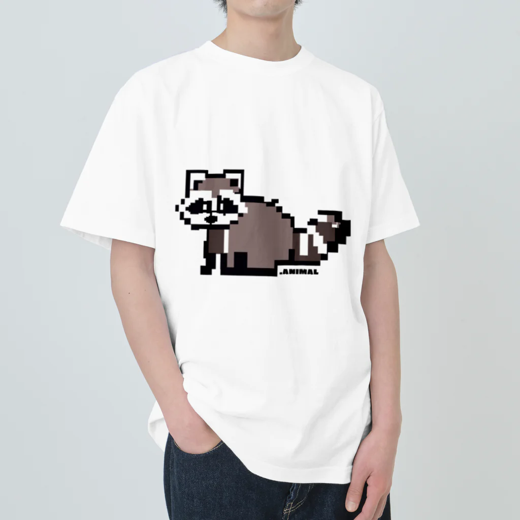 .ANIMALのドットアライグマ　 なんだ？ ver ヘビーウェイトTシャツ