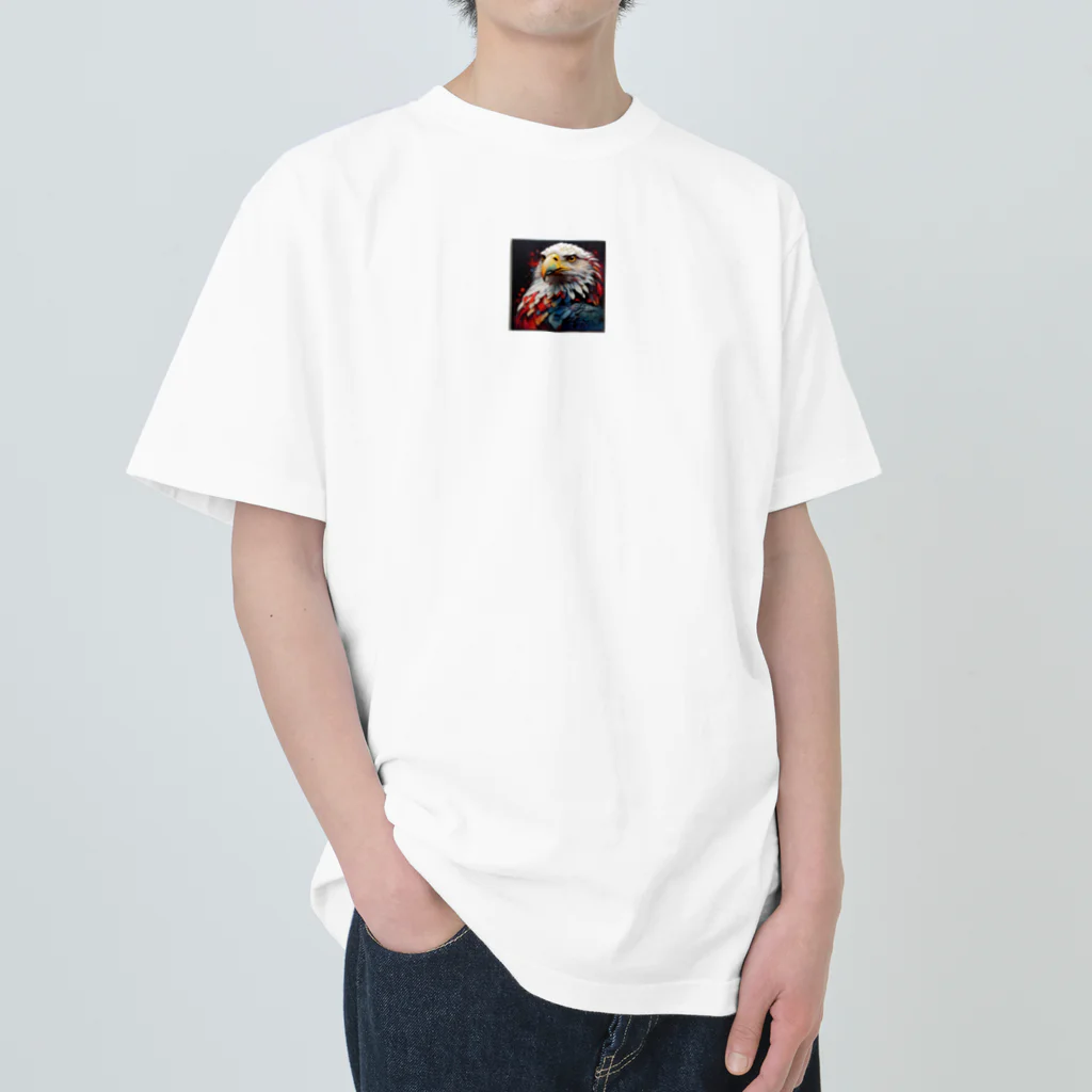 ryu_1137の凛とした鷲 Heavyweight T-Shirt