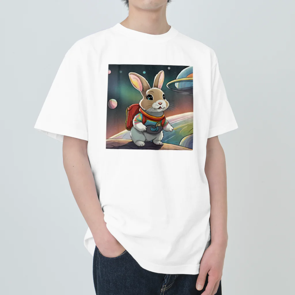 うさぎやの宇宙を旅するうさぎ2 Heavyweight T-Shirt