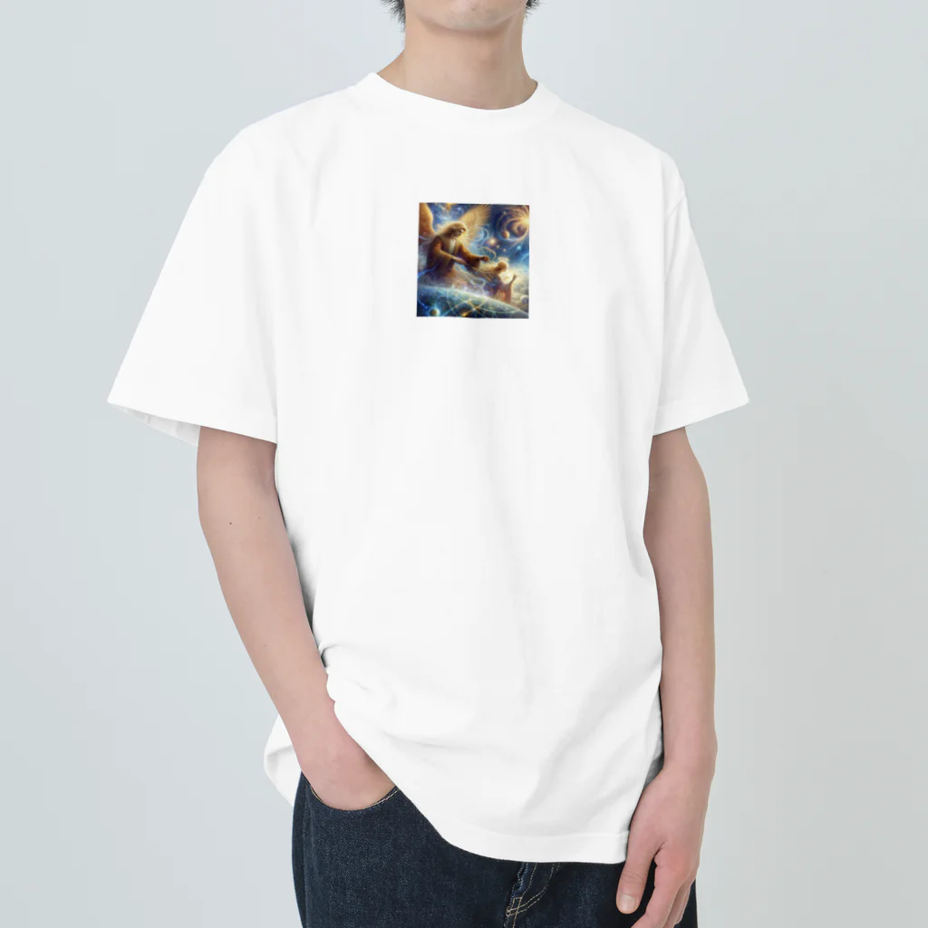 ドリームスケープギャラリーの二人の天使 Heavyweight T-Shirt