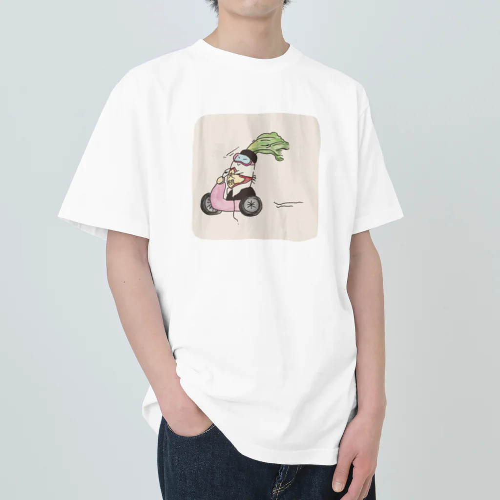 ゐ子の大根丸ライダー Heavyweight T-Shirt