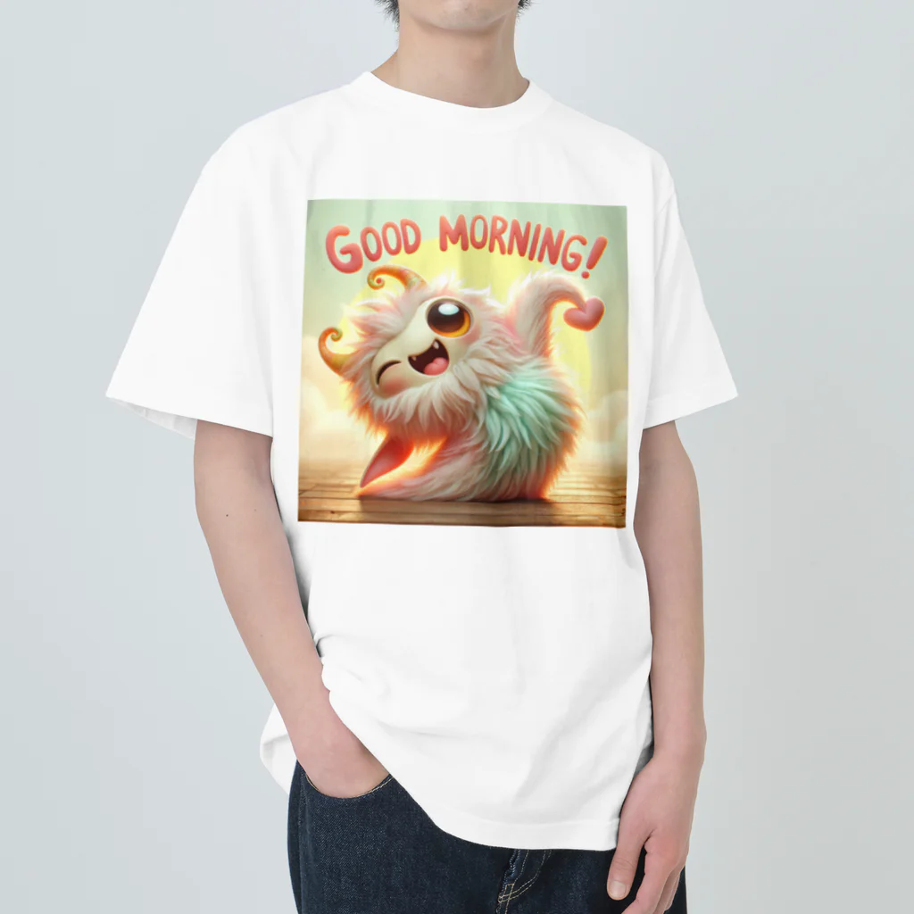 mimikkyu322のgoodmorning　monster ヘビーウェイトTシャツ