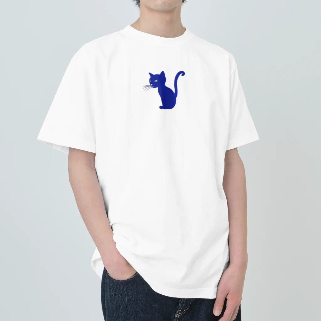 MEGROOVEのシルエットにゃん🐱 ヘビーウェイトTシャツ