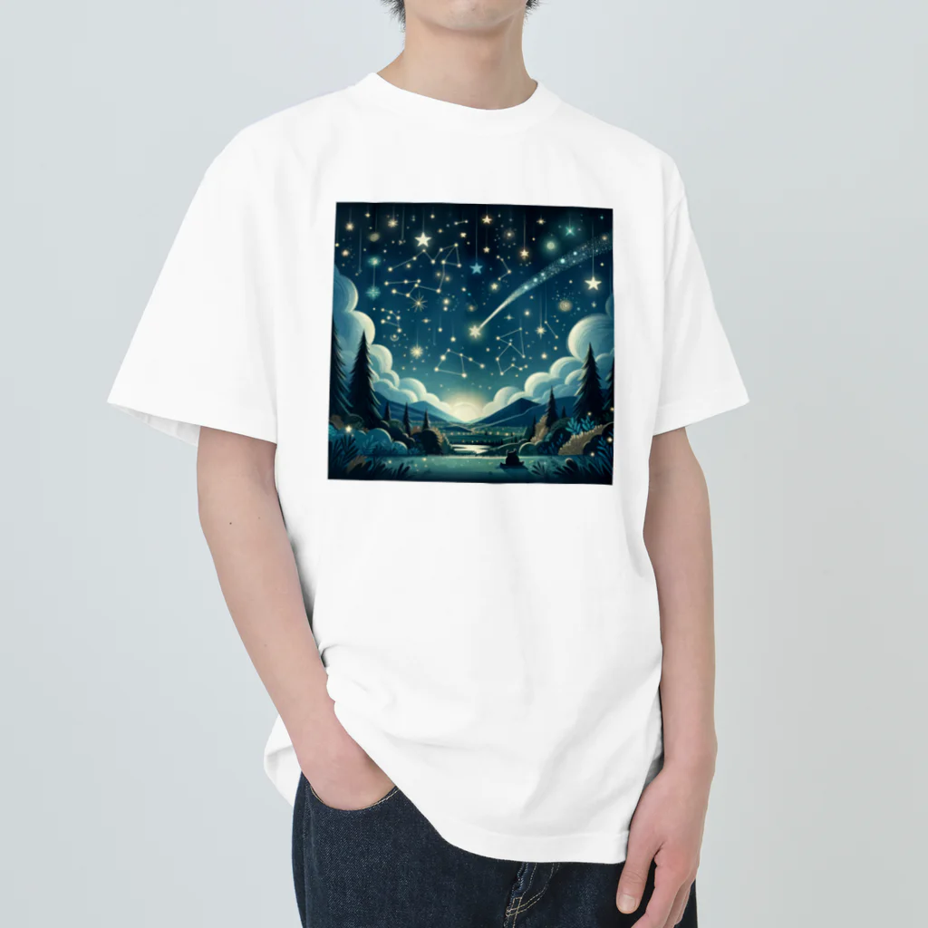 ほっこり絵音舎のほしのおともだち Heavyweight T-Shirt