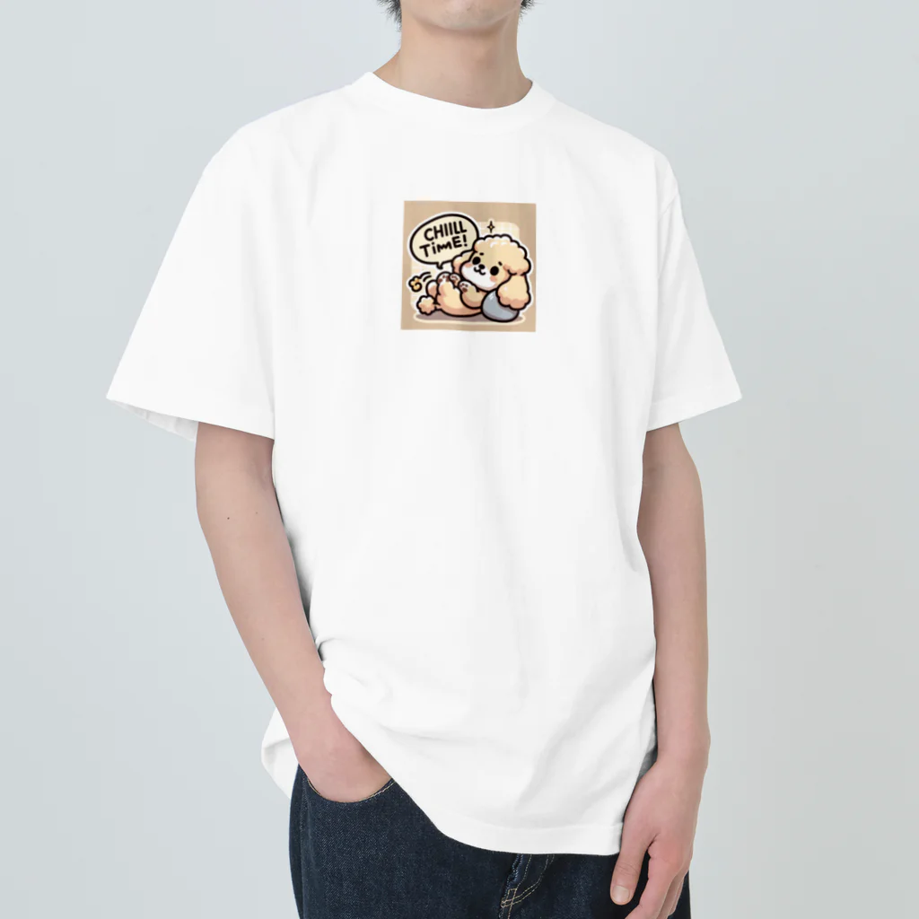 kawashowのトイプードルがリラックス Heavyweight T-Shirt