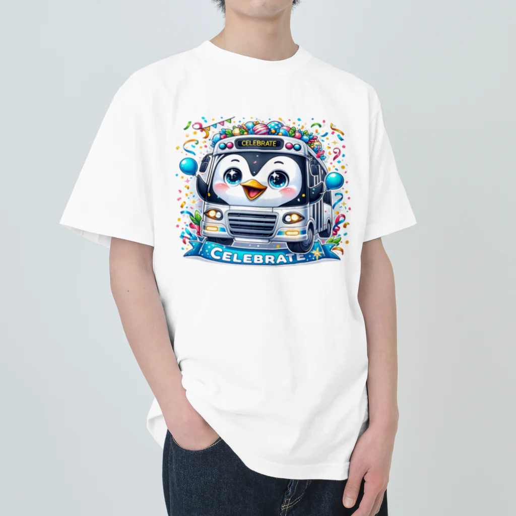 iwabousのペンギンバス ヘビーウェイトTシャツ