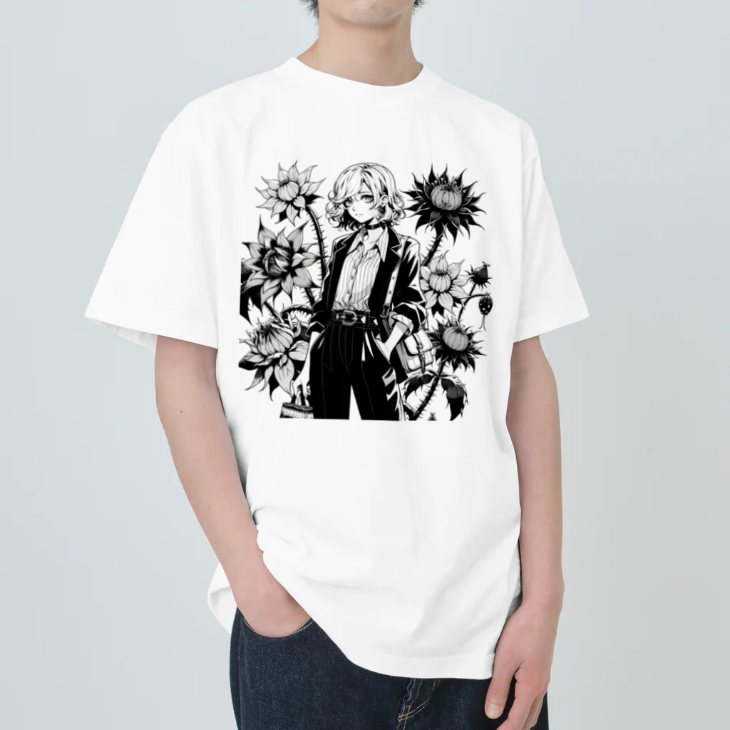 電子のお絵描き屋さんのCool Girl Heavyweight T-Shirt