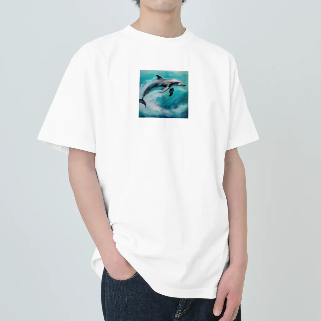 sora377の水中のバレリーナ、イルカ Heavyweight T-Shirt