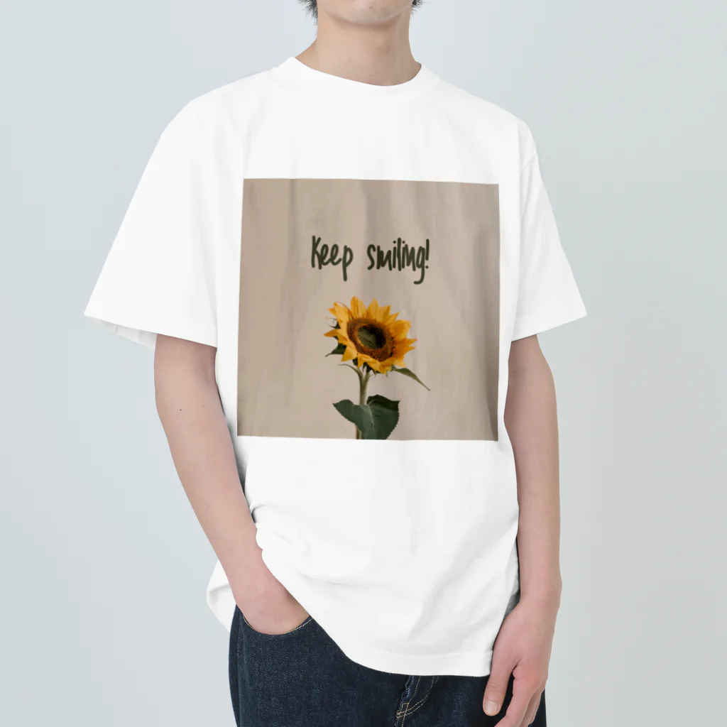 TILUのKeep smiling  Heavyweight T-Shirt