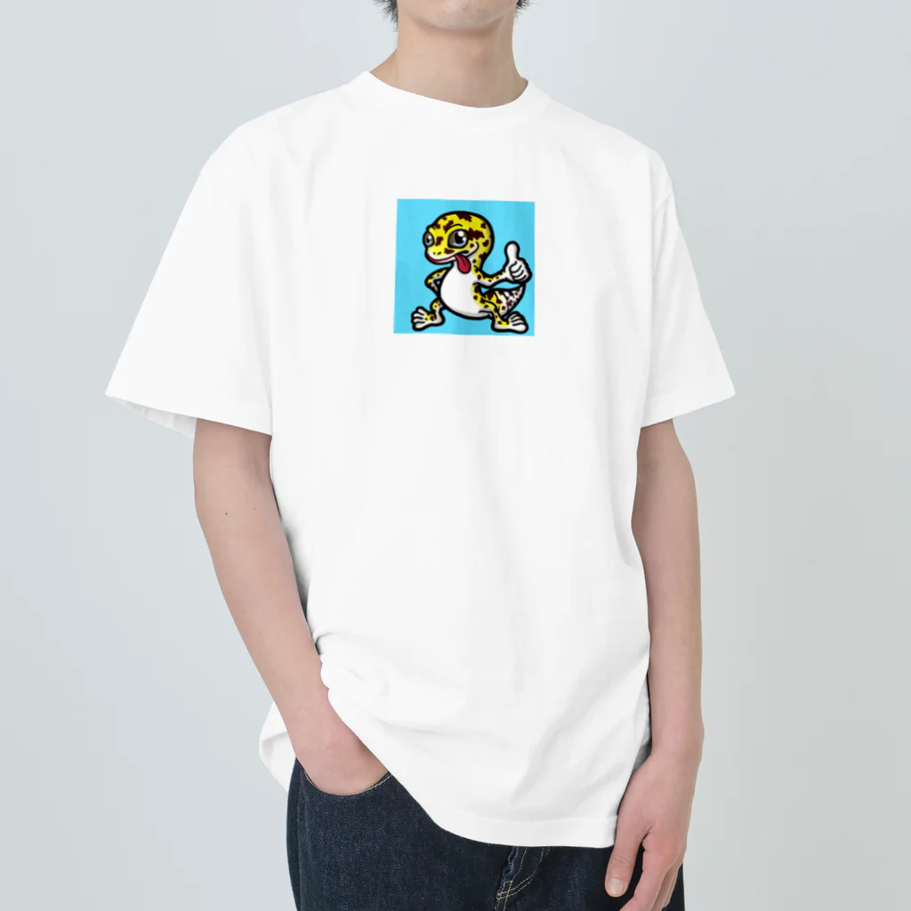 Geckoのレオパードゲッコー Heavyweight T-Shirt