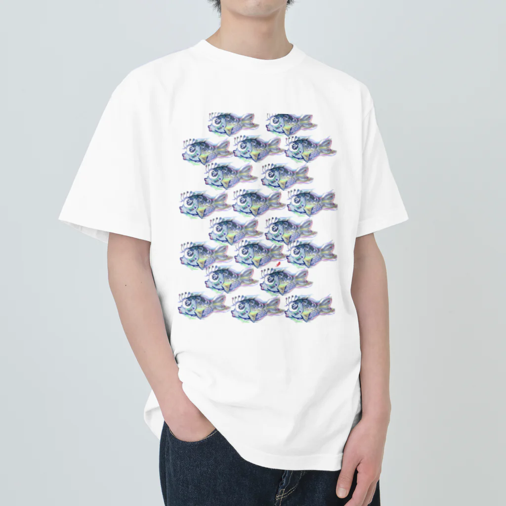 mmty🫑みーまんのオラ真鯵🐟(大漁ver.) Heavyweight T-Shirt