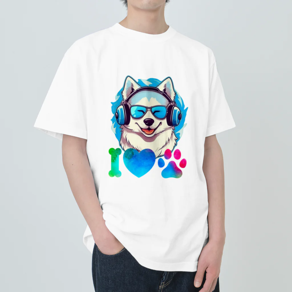 dogsdream8246のハスキースマイル Heavyweight T-Shirt