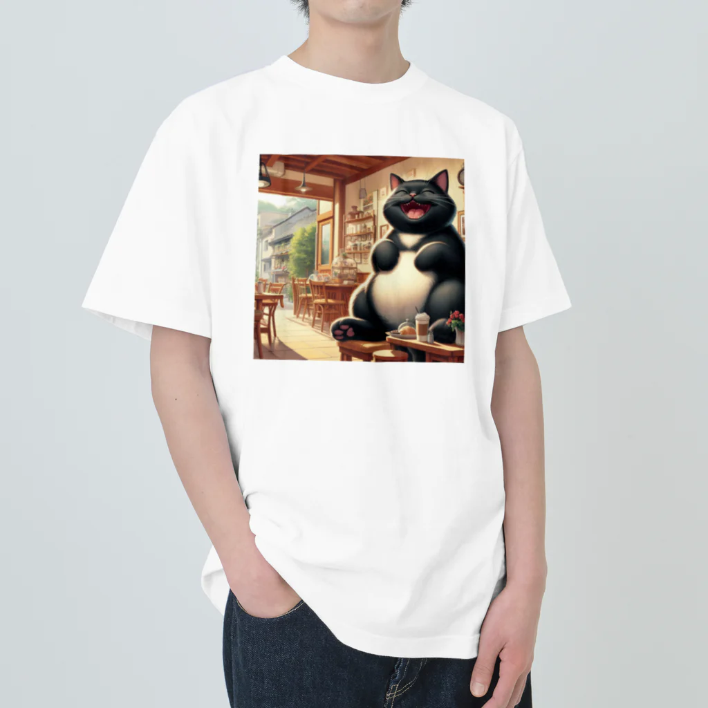 nico711の爆笑猫さん Heavyweight T-Shirt