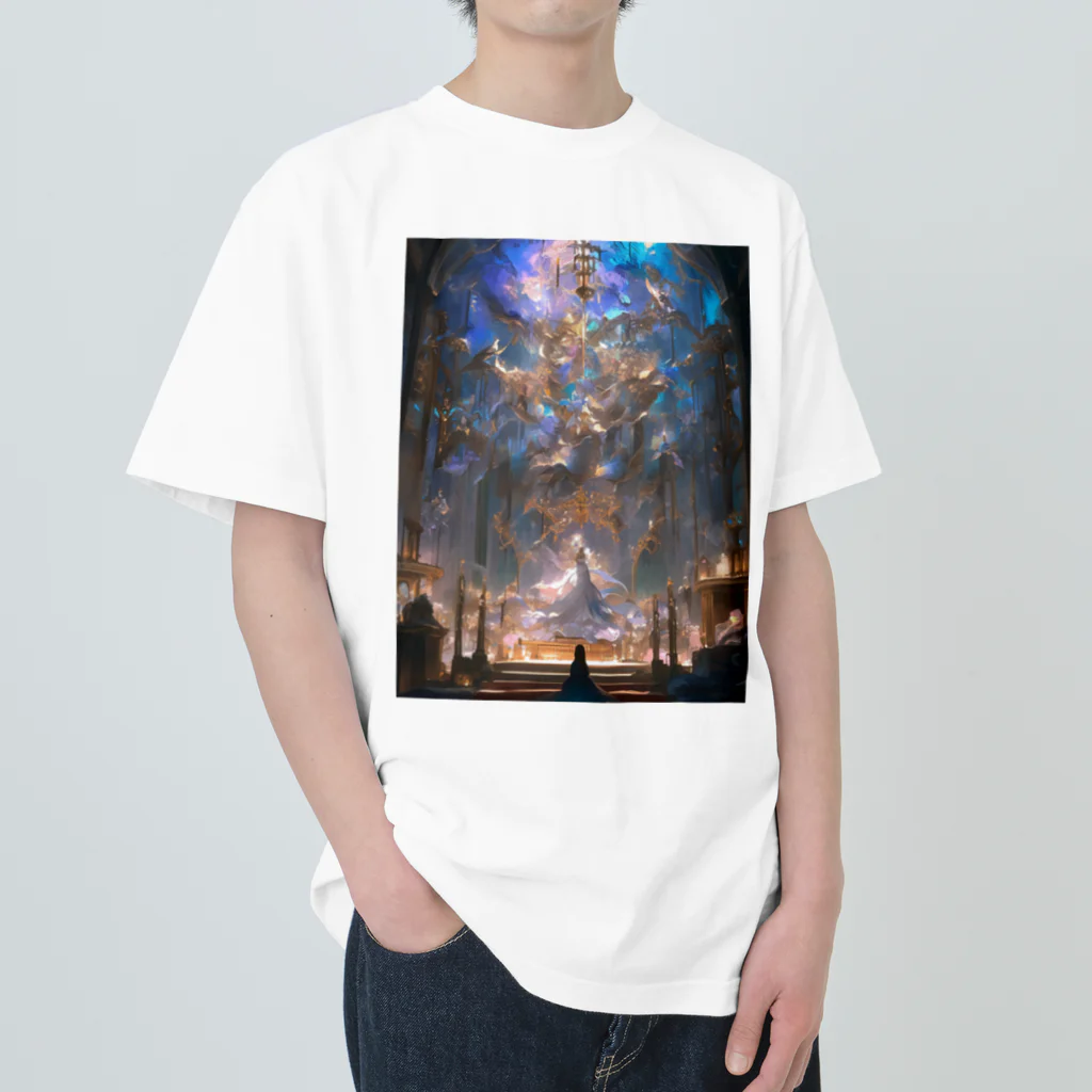 AQUAMETAVERSEの幻想的な世界　なでしこ1478 ヘビーウェイトTシャツ