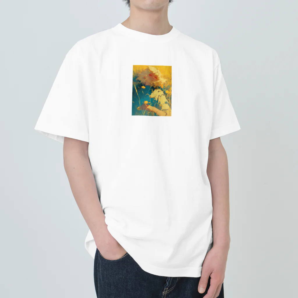 AQUAMETAVERSEの昼寝　なでしこ1478 ヘビーウェイトTシャツ