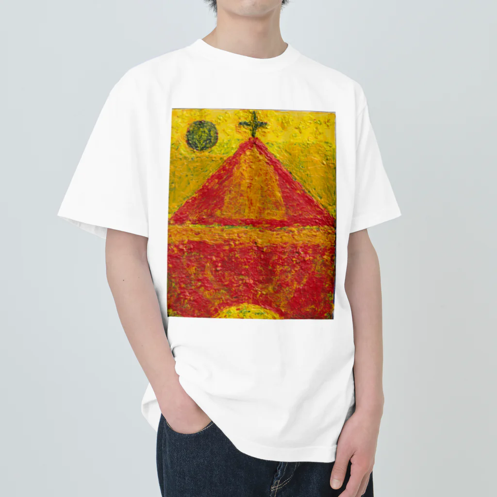 miyazaki_shinichiの平和への祈り ヘビーウェイトTシャツ