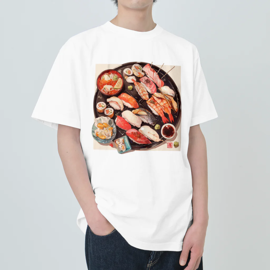 AQUAMETAVERSEの寿司 Marsa 106 Heavyweight T-Shirt