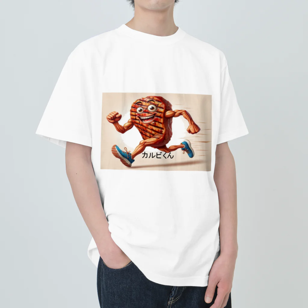 HigeSoriMusumeの焼き肉カルビくん Heavyweight T-Shirt