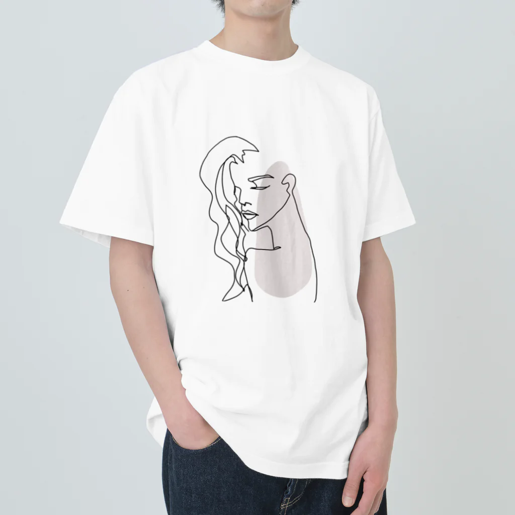 monstersのwoman2（背景透過ver） ヘビーウェイトTシャツ