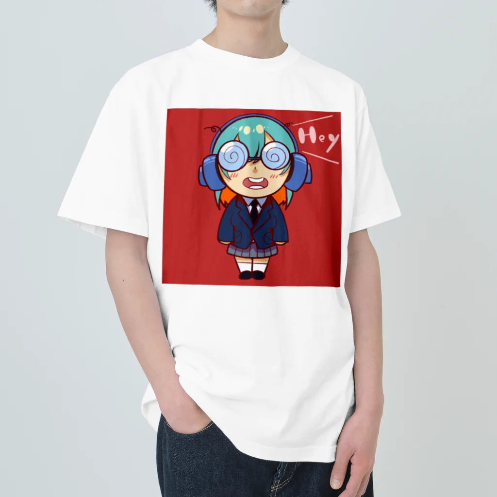 びびのよく見ると目が回りそうな女の子 Heavyweight T-Shirt