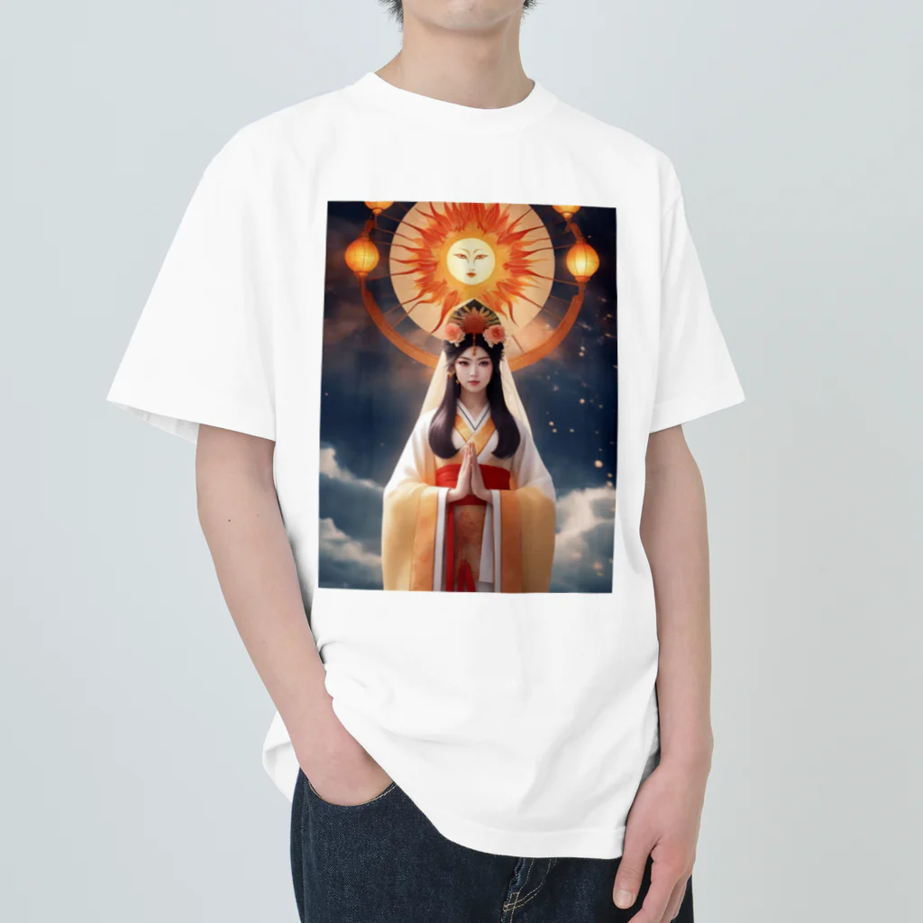 800万屋2号店の祈願成就・天照大神 Heavyweight T-Shirt