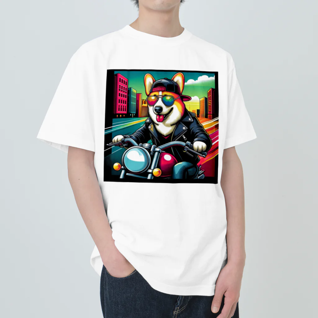 キャップ犬専門店のキャップ犬4 Heavyweight T-Shirt