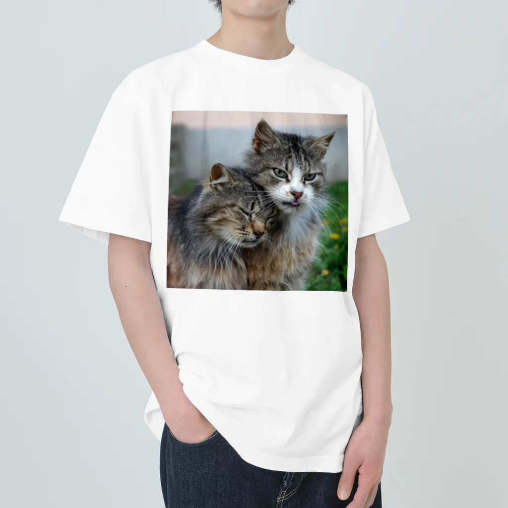 ニゴ猫　shopの愛だろう愛 Heavyweight T-Shirt