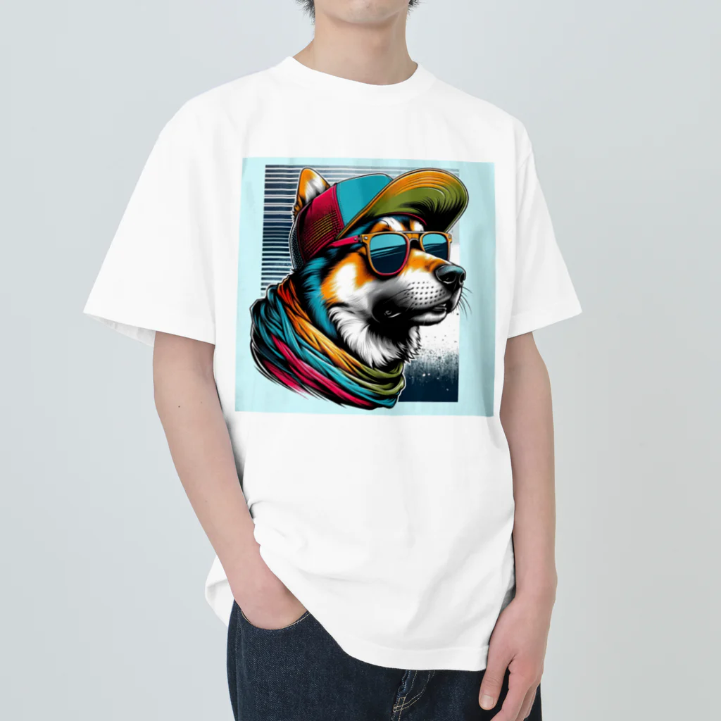 キャップ犬専門店のキャップ犬15 Heavyweight T-Shirt