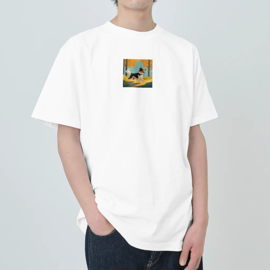 SATUのお店のランニングわん！ Heavyweight T-Shirt